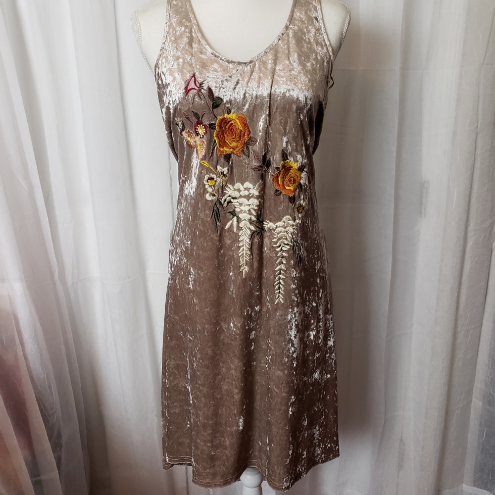 Mystree New Velvet Tank Dress High Low Size Medium